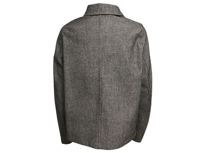 Giacca in twill di cotone ricamata con api Grey / Black Christian Dior Grigio - vista 3