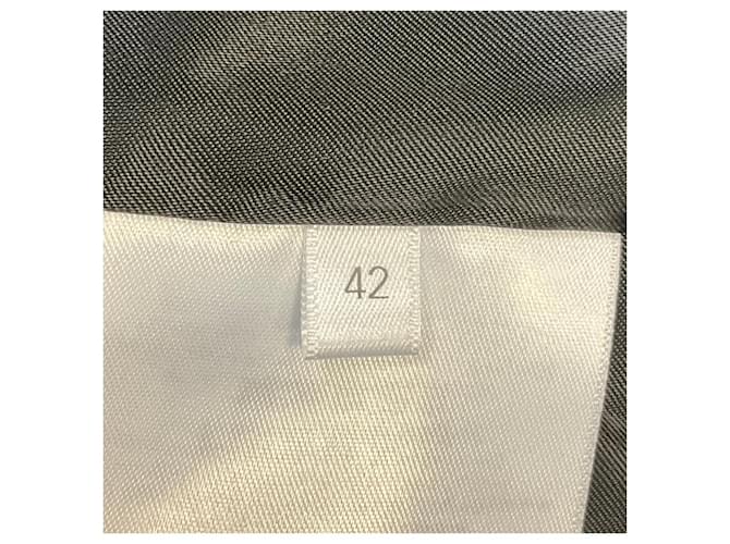 Givenchy Black Draped Back Long Wool Blazer with 4G Pattern Lining - view 5