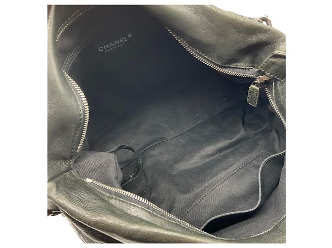Borsa Hobo Chanel 8 Knots in pelle di agnello nera Nero - vista 10