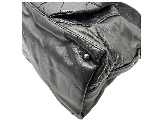 Borsa Hobo Chanel 8 Knots in pelle di agnello nera Nero - vista 4