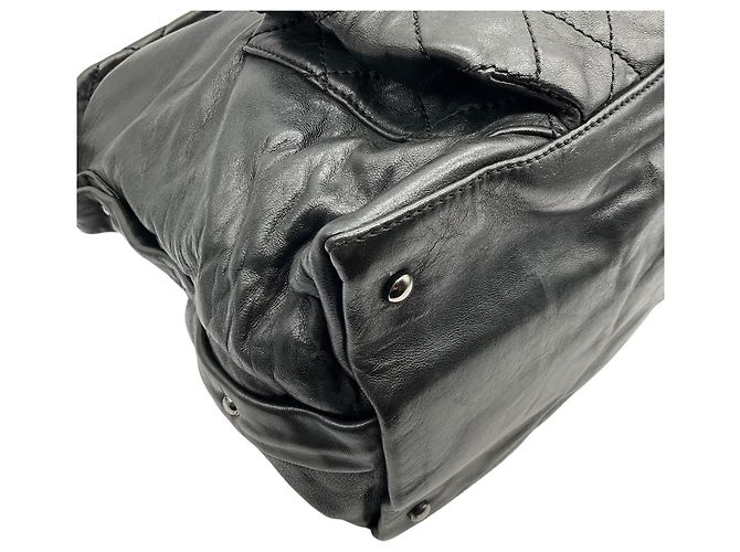 Borsa Hobo Chanel 8 Knots in pelle di agnello nera Nero - vista 5