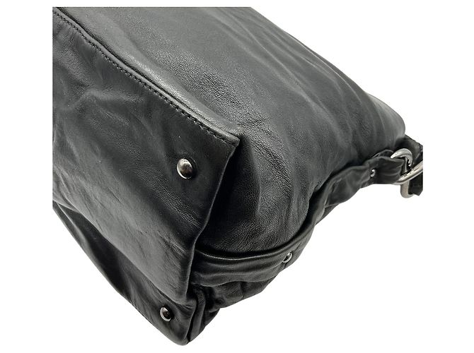 Borsa Hobo Chanel 8 Knots in pelle di agnello nera Nero - vista 6
