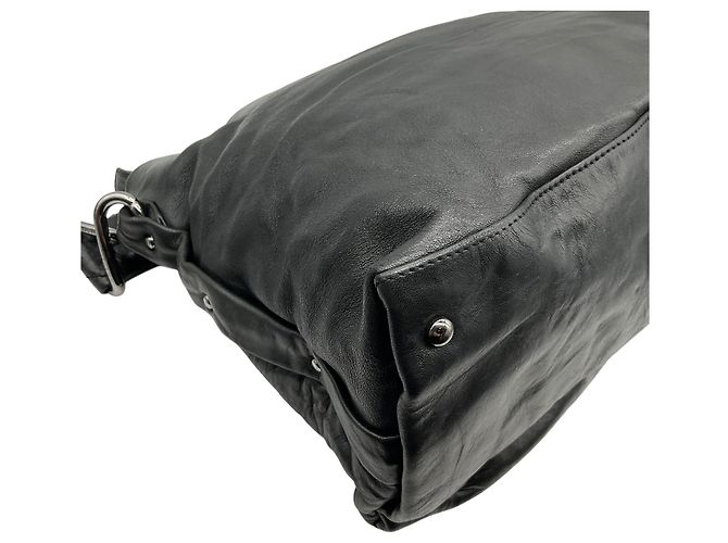 Borsa Hobo Chanel 8 Knots in pelle di agnello nera Nero - vista 7