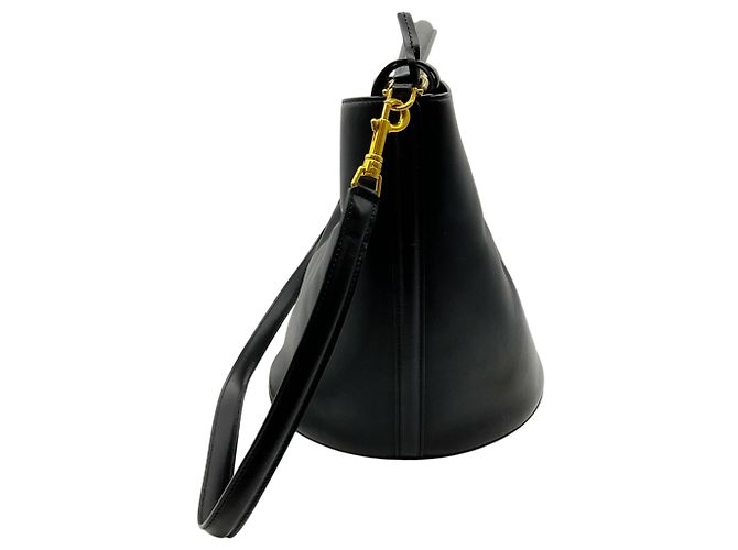Céline Borsa Bucket 16 Celine in pelle nera Nero - vista 2