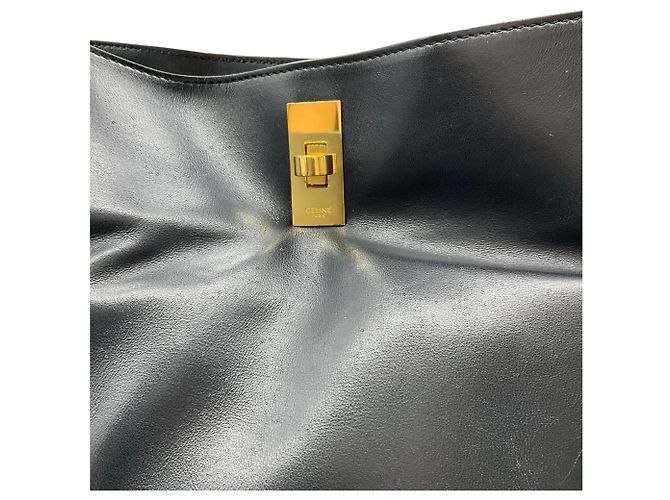 Céline Borsa Bucket 16 Celine in pelle nera Nero - vista 5