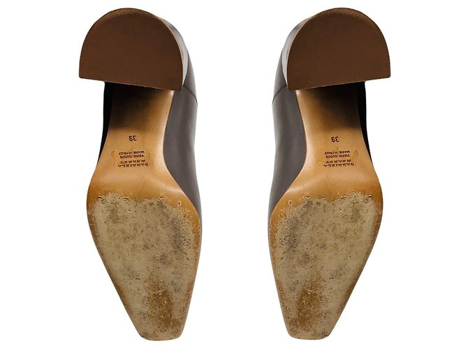 Botines de cuero marrón Gabriela Hearst Castaño - vista 6