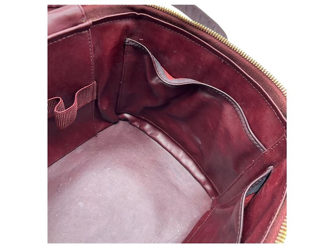 Chanel Burgundy Quilted Leather Vanity Case Red - view 13