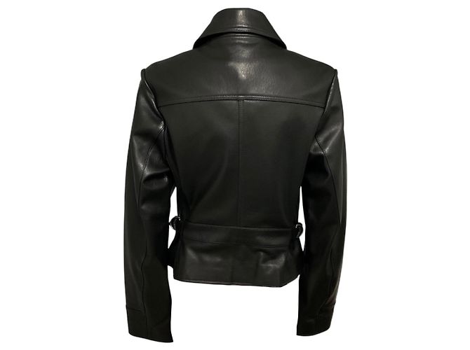 Jonathan Simkhai Simkhai Black Freeman Lederjacke - Ansicht 3