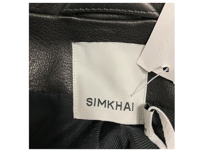 Jonathan Simkhai Simkhai Black Freeman Lederjacke - Ansicht 4