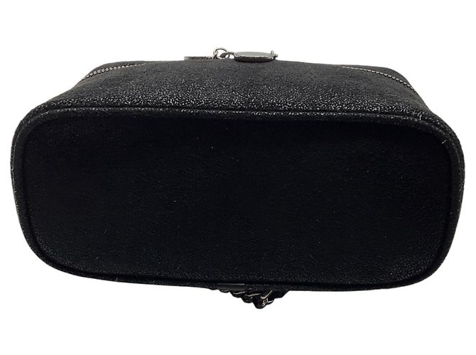 Stella Mc Cartney Stella McCartney Borsa a tracolla Vanity Case Falabella in ecopelle Shaggy Deer Nera Nero - vista 4