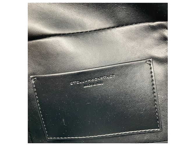 Stella Mc Cartney Stella McCartney Borsa a tracolla Vanity Case Falabella in ecopelle Shaggy Deer Nera Nero - vista 7
