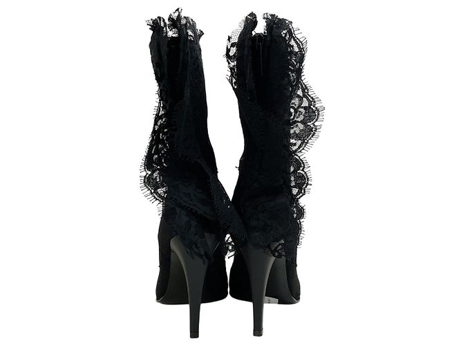 Botines Heron de encaje negro Alexander McQueen - vista 5