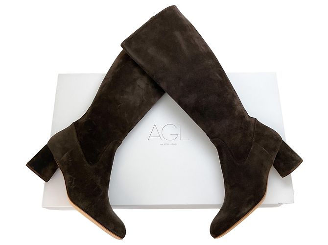Bruno Magli Botas altas Lorette AGL de gamuza marrón Castaño - vista 5