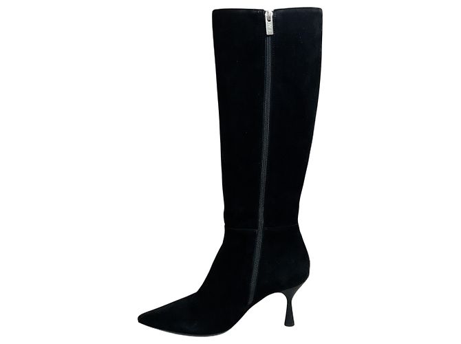 Bruno Magli Botas altas AGL Black Suede Ide Negro - vista 3