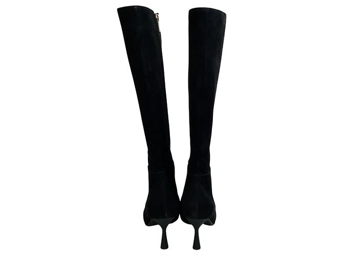 Bruno Magli Botas altas AGL Black Suede Ide Negro - vista 5