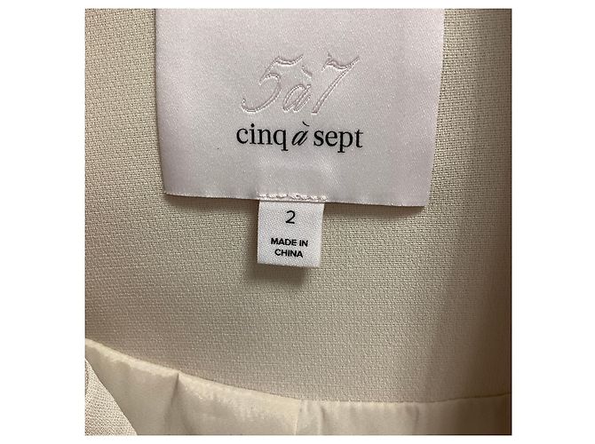 Autre Marque Blazer de crepe crema con adornos de estrellas Cinq a Sept Beige - vista 4