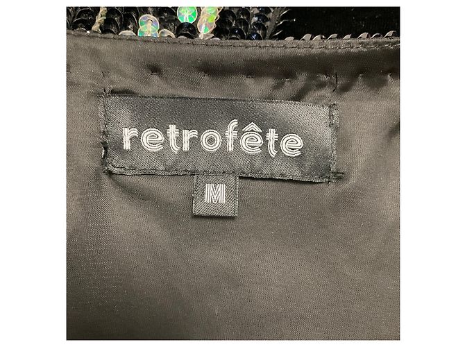 Retrofête Retrofete Pink / Black Multi Sequined Jacket with Belt Multiple colors - view 4