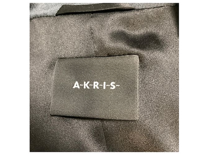 Akris Abendjacke aus Seide mit schwarzen Steinbesatz - Ansicht 4