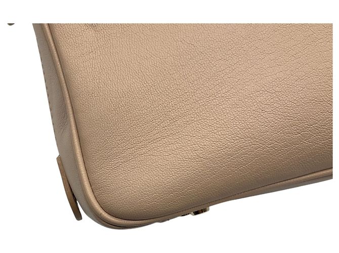 Borsa camera con patta in pelle Cannage beige Christian Dior - vista 12