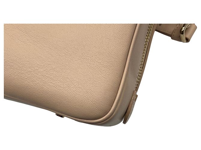 Borsa camera con patta in pelle Cannage beige Christian Dior - vista 13