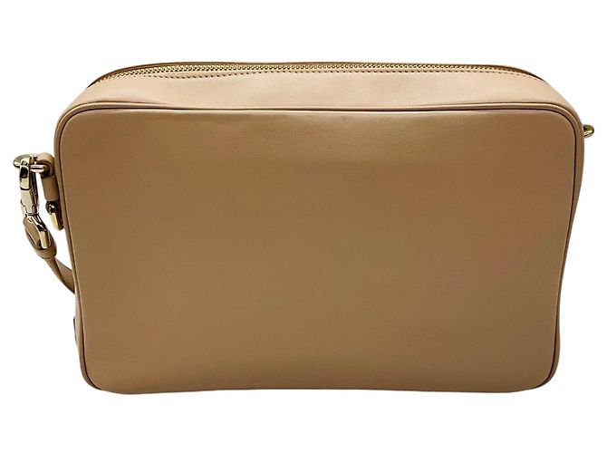 Borsa camera con patta in pelle Cannage beige Christian Dior - vista 3
