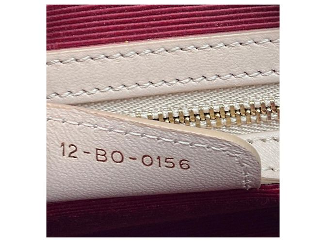 Borsa camera con patta in pelle Cannage beige Christian Dior - vista 8