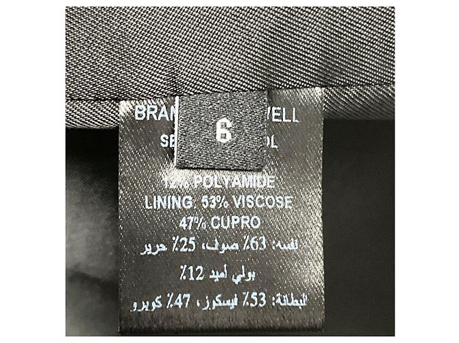 Autre Marque Giacca Brandon Maxwell in lana e seta nera con collo arevers e un bottone Nero - vista 5
