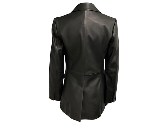 Rag & Bone Blazer aus Lammleder Black Ash Schwarz - Ansicht 3