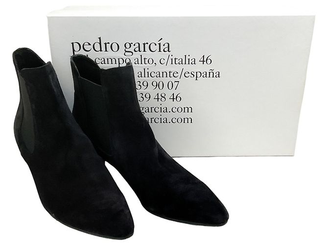 Botines Amara de ante negro Pedro Garcia - vista 6