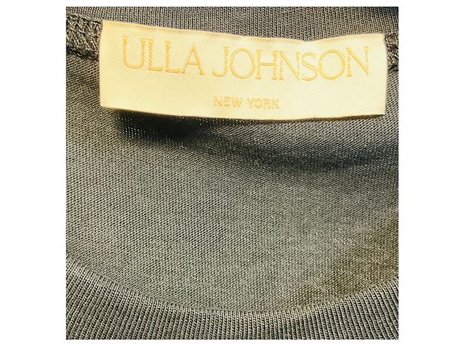 Ulla Johnson Maxikleid aus Bio-Baumwolle in Schwarz mit Raffel-Details - Ansicht 4