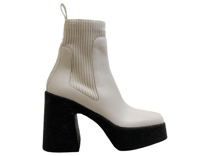 Stella Mc Cartney Botines de plataforma Skyla Stella McCartney Cream Beige - vista 2