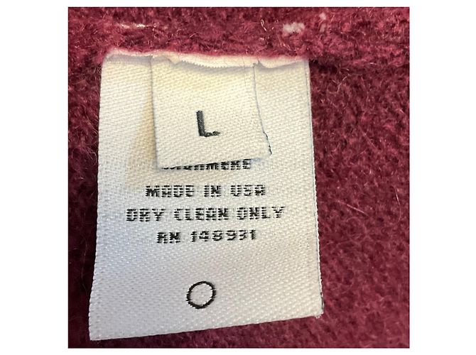 Autre Marque The Elder Statesman Kaschmir-Strickpullover mit Stehkragen Burgundy Bordeaux - Ansicht 5