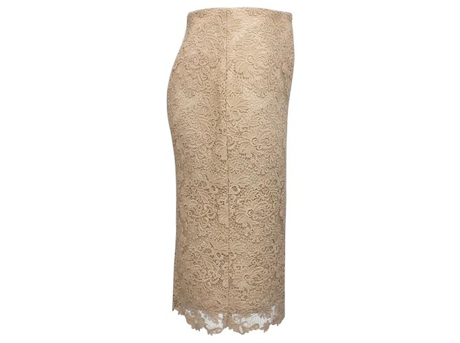 Autre Marque Falda midi Brochu Walker Buff Beige Mara Lace - vista 2
