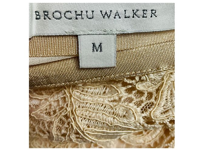 Autre Marque Falda midi Brochu Walker Buff Beige Mara Lace - vista 4