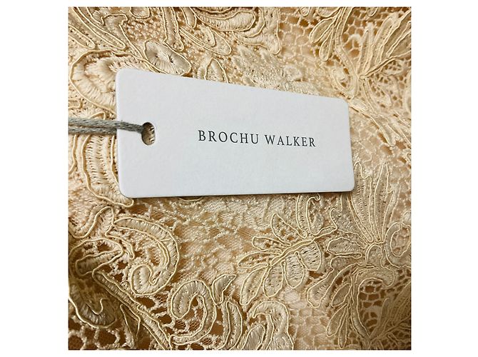 Autre Marque Falda midi Brochu Walker Buff Beige Mara Lace - vista 5