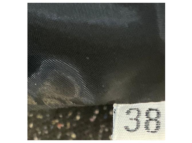 Jil Sander Black Multi Speckled Wool Coat with Sheer Silk Chiffon Hem - view 5