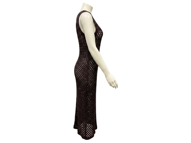 Autre Marque Diotima Emin Besticktes Midi-Kleid Nightshade Brown Braun - Ansicht 2