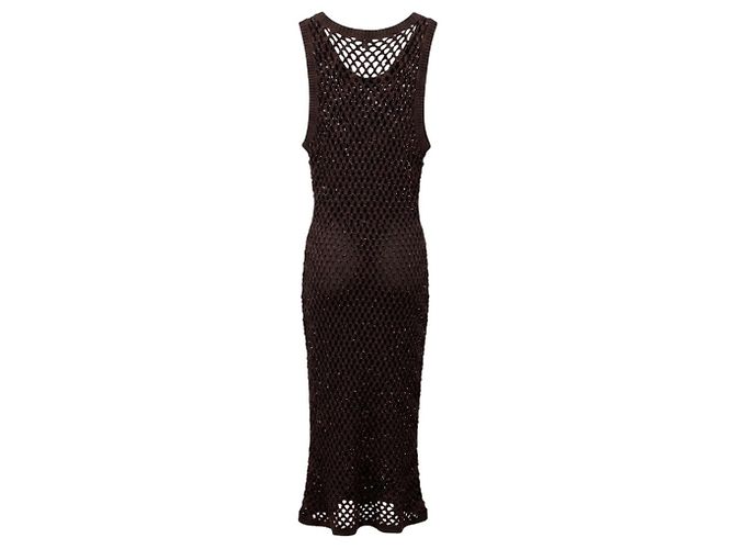Autre Marque Diotima Emin Besticktes Midi-Kleid Nightshade Brown Braun - Ansicht 3