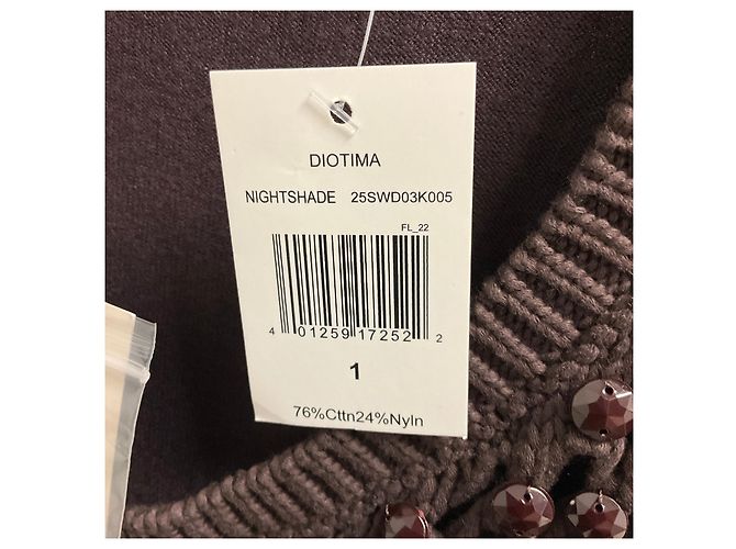 Autre Marque Diotima Emin Besticktes Midi-Kleid Nightshade Brown Braun - Ansicht 6