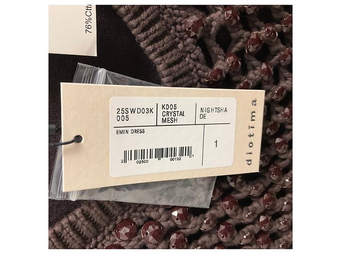 Autre Marque Diotima Emin Besticktes Midi-Kleid Nightshade Brown Braun - Ansicht 7