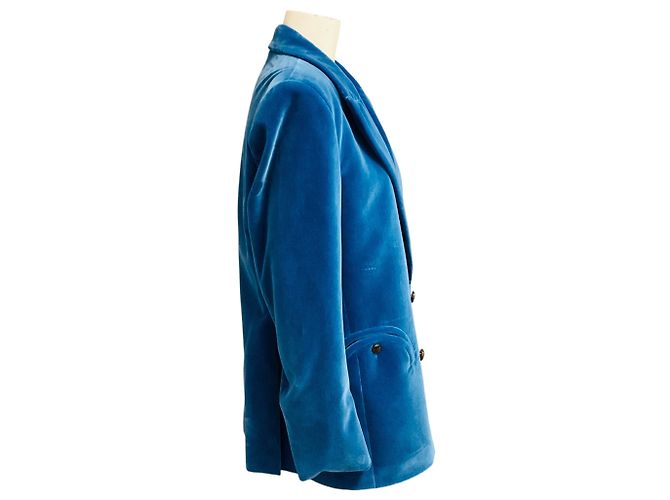 Autre Marque Blazer Everynight de terciopelo azul con botonadura doble Blaze Milano - vista 2