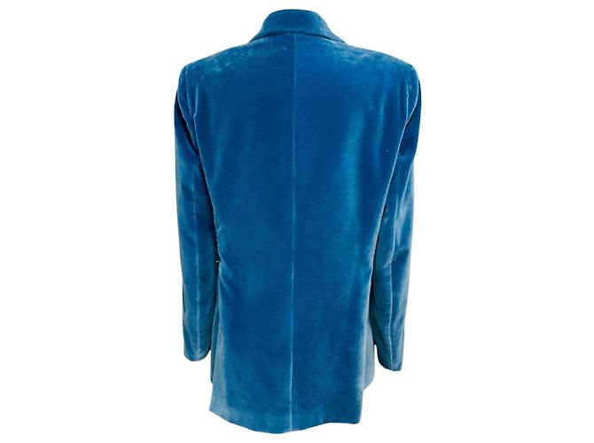 Autre Marque Blazer Everynight de terciopelo azul con botonadura doble Blaze Milano - vista 3
