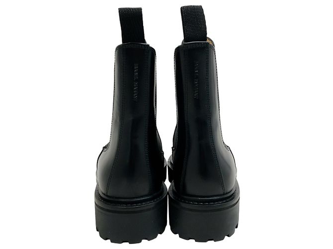 Botines Chelsea Castay de cuero negro Isabel Marant - vista 4