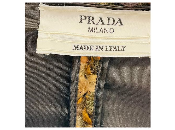 Prada Brown / Burgundy Multi Wool Tweed Jacket Multiple colors - view 4