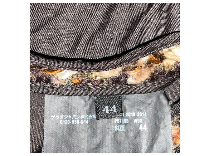 Prada Brown / Burgundy Multi Wool Tweed Jacket Multiple colors - view 5
