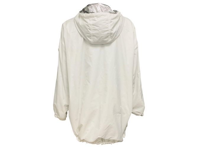 Moncler Silver / White Jubba Wendbare Kapuzenjacke Silber - Ansicht 6