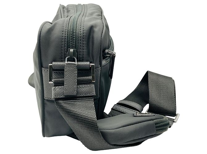 Borsa a tracolla Prada Grey Re-Nylon con pochette Grigio - vista 2