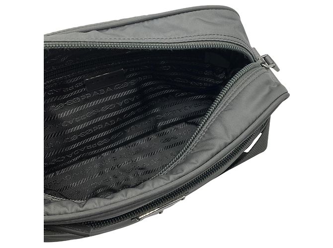 Borsa a tracolla Prada Grey Re-Nylon con pochette Grigio - vista 6