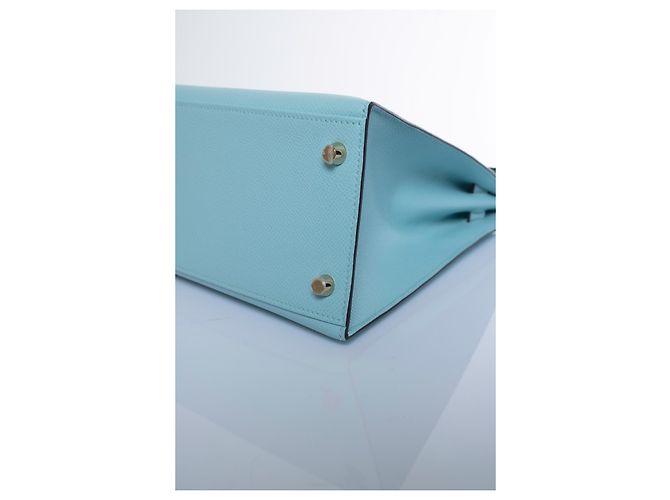 Hermès Hermes, sac kelly II sellier 28 epsom bleu atoll Blu D'oro - vista 10