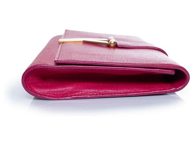 Saint Laurent, pochette Chyc in rosa fucsia - vista 4